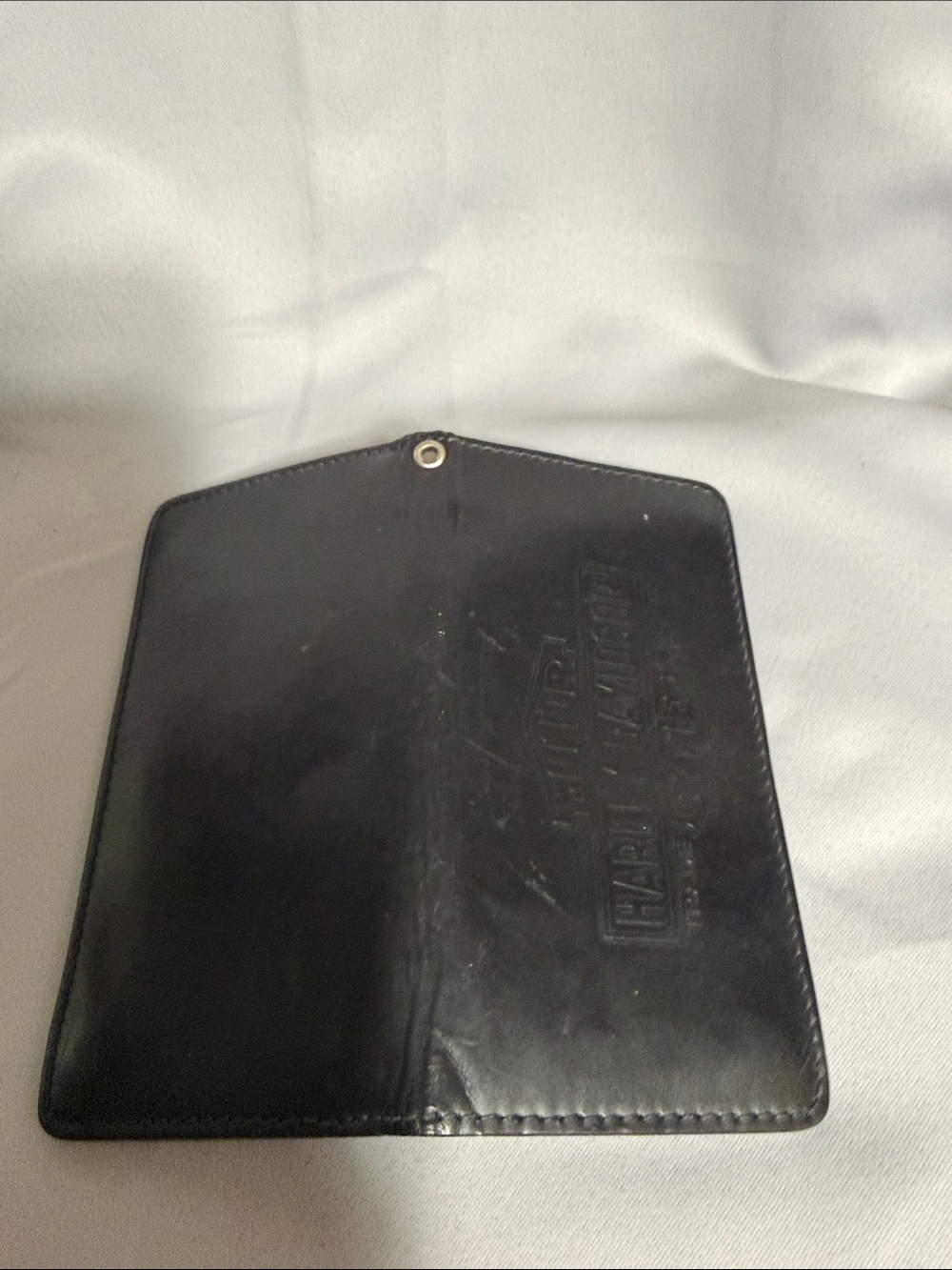 Harley-Davidson Black Embossed Leather wallet - Picture 3 of 4